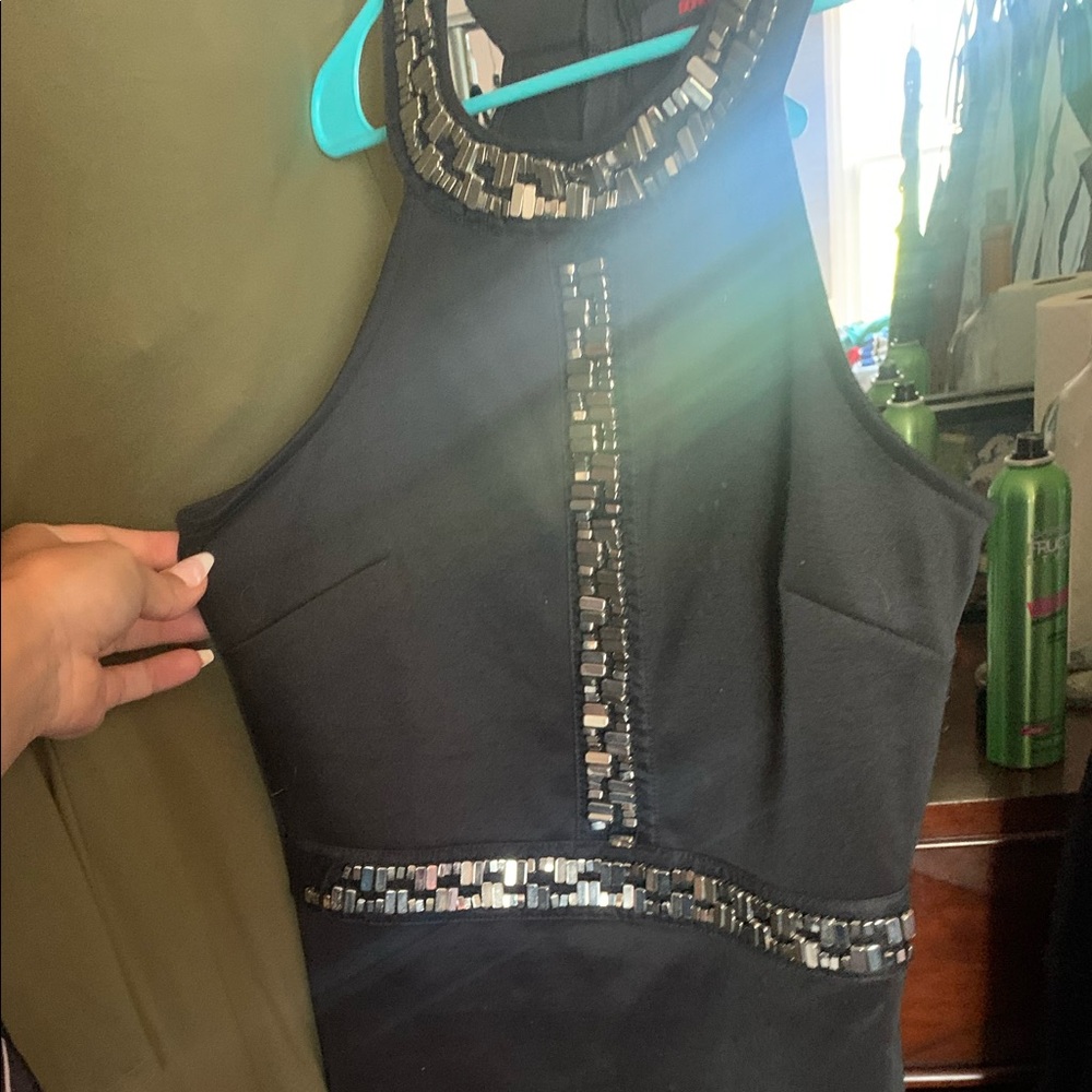 Black bodycon dress